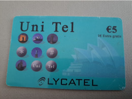 NETHERLANDS /  PREPAID /  UNITEL/ LYCATEL       /  € 5,-/  USED  ** 15296** - Privé