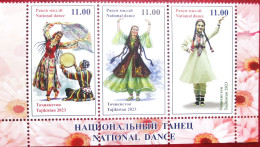 Tajikistan  2023  National  Dance  3 V   MNH - Danse