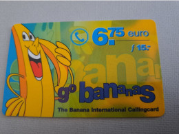 NETHERLANDS /  PREPAID / GO BANANAS/ BANANA      /  € 6,75-/  USED  ** 15298** - Privées