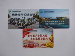 China Transport Cards, Wuxi Economic Development Zone, Metro Card, Wuxi City, 5 Times/each Card,(3pcs) - Zonder Classificatie