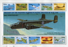 337163 MNH PALAU 1992 AVIONES DE LA SEGUNDA GUERRA MUNDIAL - Palau