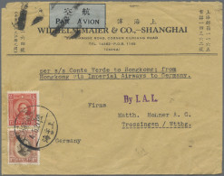 China: 1931/37, Airmail Cover Addressed To Trossingen, Germany Bearing SYS First - Storia Postale