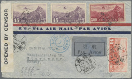 China: 1932/41, Airmail Cover Addressed To Stavanger, Norway Bearing Airmail Def - Storia Postale