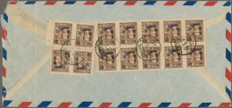 China: 1948, Airmail Cover Addressed To Stockholm, Sweden Bearing 14 Gold Yuan S - Briefe U. Dokumente