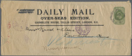 China - Incomming Mail: 1908, Great Britain, Long Stationery Wrapper KEVII ½d Of - Otros & Sin Clasificación