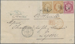 China - Foreign Offices: France, 1871 (Nov 22) Cover To Lyon Carried At Single R - Other