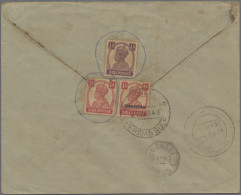 Dubai: 1948, PAKISTAN Used In Dubai: Air Mail Cover To Bombay, Franked On Revers - Dubai