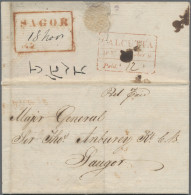 India -  Pre Adhesives  / Stampless Covers: 1837 SAUGOR: Letter From Calcutta To - ...-1852 Voorfilatelie