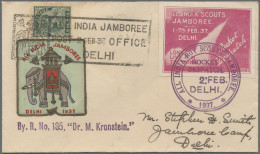 India - Rocket Mail: 1937 (2 Feb.) "ALL INDIA SCOUTS JAMBOREE/DELHI 1937": Cover - Otros & Sin Clasificación