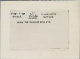 Indore: 1904, Die Proof Of Native And English Text On White Sunken Cardbord Pape - Autres & Non Classés