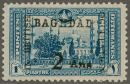 Iraq - Britisch Occupation Of Bagdad: 1917, 2a. On 1pi. Bright Blue, Fresh Colou - Sonstige