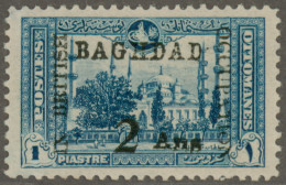 Iraq - Britisch Occupation Of Bagdad: 1917, 2a. On 1pi. Bright Blue, Fresh Colou - Otros