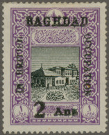 Iraq - Britisch Occupation Of Bagdad: 1917, 2a. On 1pi. Black/violet, Fresh Colo - Autres