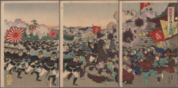 Korea: 1894, A Scene Of The 1st Sino-Japanese War, A "war Print", Vertical Oban - Korea (...-1945)