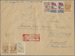 North Korea: 1956, 10 Years DPRK And Other On Two Registered Air Mail Covers Fro - Corea Del Nord