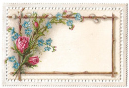 Découpis Gaufrée Une Rose  Année 1900 - Fleurs