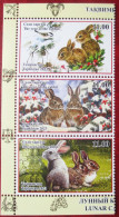 Tajikistan  2023  Lunar Calendar. Year The Rabit,  3 V MNH - Chinese New Year