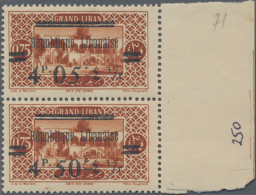 Lebanon: 1926, "Republique Libanaise" Overprints, 4.50pi. On 0.75pi. Brown-orang - Lebanon