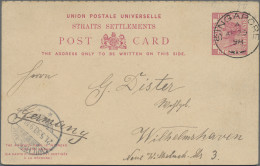 Malayan States - Straits Settlements - Postal Stationery: 1895/1898, Three Used - Straits Settlements