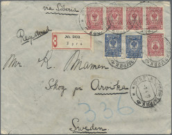 Mongolia: 1912 (Apr 2) Registered Cover Sent From URGA To Skog Per Arvika In SWE - Mongolie