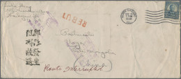 Mongolia: 1939, Peking/Mongolia Interrupted Mail: Cover From US "North Chicago N - Mongolië