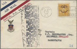 Philippines: 1931, FFC Manila-Katsuura/Japan, Chichester Flight With Text Handst - Philippinen