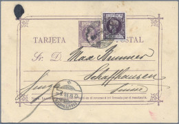 Philippines - Postal Stationery: 1897/98 Two Postal Stationery Cards Used To Max - Filippijnen