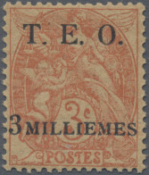 Syria: 1919, T.E.O. Overprints On France, 3m. On 3c. Orange, Pos. 23, Fresh Colo - Siria