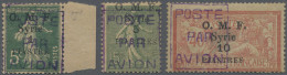 Syria: 1920, Airmail Handstamps, Complete Set Of Three Values, Mint Original Gum - Siria