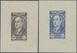 Syria: 1944, President Schuri El-Kuwatli Air Mails, 200 P Brown And 500 P Blue A - Syrie