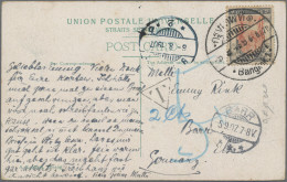 Thailand: 1907 Used Penang Picture Postcard To Germany, Insufficiently Franked 1 - Thailand