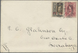 Thailand: 1921 Cover To Soerabaya, Dutch Indies Franked By 1914 10s. On 12s. And - Tailandia