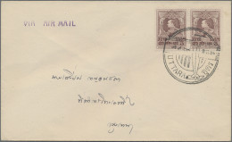 Thailand: 1924 Special Air Mail Uttara To Bangkok: Cover Franked 1920 3s. Red-br - Thaïlande