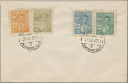 Thailand: 1947 (5.12.) 'Coming Of Age Of King Bhumibol' Set Of Four On Blank Fir - Thaïlande