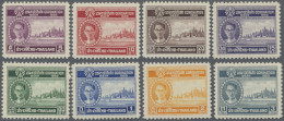 Thailand: 1950 'Coronation' Complete Set Of 8, Mint Never Hinged With White Orig - Thaïlande