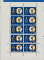 Thailand: 1992 Queen Sirikit's Birthday 100b., Miniature Sheet Of 10 As Final Pr - Thailand