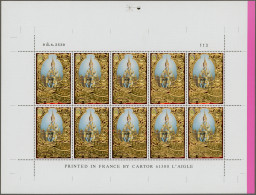 Thailand: 1996 King Bhumibol's 50th Accession 100b. Miniature Sheet Of 10 As A F - Thaïlande