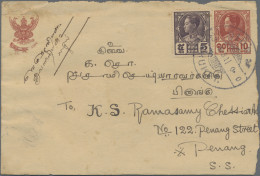 Thailand - Postal Stationery: 1941 Postal Stationery Envelope 10s. Red Used From - Tailandia