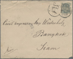 Thailand - Incoming Mail: 1886 Cover From Cobenhagen, DENMARK To Bangkok, Franke - Tailandia