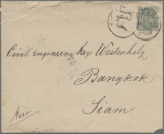 Thailand - Incoming Mail: 1886 Cover From Cobenhagen, DENMARK To Bangkok, Franke - Thaïlande