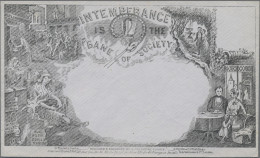 Thematics: Alcohol: INTEMPERANCE IS THE BANE OF SOCIETY, British Cartoon Envelop - Wines & Alcohols