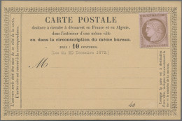 Thematics: Advertising Postal Stationery: 1873, ADVERTISING POSTCARD FORERUNNER: - Altri