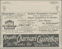 Thematics: Advertising Postal Stationery: 1902, Dt. Reich, 10 Pf Rot Germania Pr - Autres