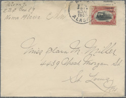 Thematics: Arctic: 1902, Nome/Alaska, Winter Mail, Cover Bearing 2c. Carmine/bla - Andere