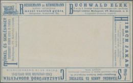 Thematik: Agriculture: 1892, Hungary, 2 Kr Blue Advertising Postcard With 6 Diff - Landwirtschaft