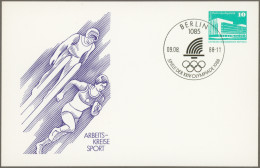 Thematics: Olympic Games: 1988, Olympic Year, GDR Printed-to-order Stationery Ca - Autres & Non Classés