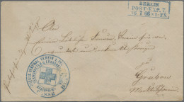 Thematics: Red Cross: 1866, "PREUSS.CENTRAL VEREIN Z. PFLEGE IM FELDE / VERWUNDE - Cruz Roja