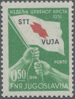 Thematics: Red Cross: 1951, Jugoslavian Obligatory Tax Stamp For The Red Cross, - Red Cross