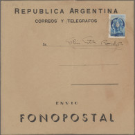 Argentinia - Specialities: 1949 POSTAL PHONE/FONOPOSTAL Black Cardboard Decelitt - Altri & Non Classificati