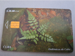 CUBA $20,00 CHIPCARD  / LEAF / PLANTS/ ENDEMICAS DE CUBA /  Fine Used Card  ** 15306 ** - Kuba